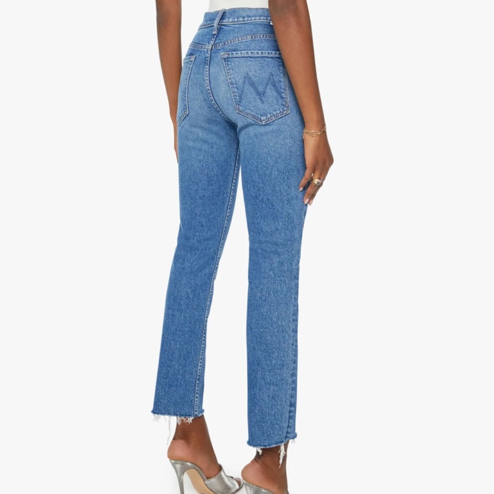 MOTHER tomcat ankle fray jeans